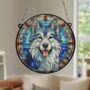 Alaskan Malamute Stained Glass Effect Suncatcher, thumbnail 2 of 6