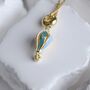 925 Hot Air Balloon Charm 18 K Gold, thumbnail 5 of 5