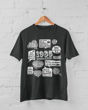 'Events Of 1985' Bespoke 40th Birthday Gift T Shirt, 6 of 9