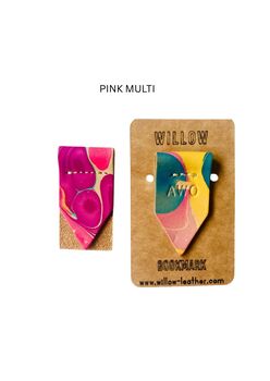 Personalised Marbled Leather Bookmark, 10 of 12