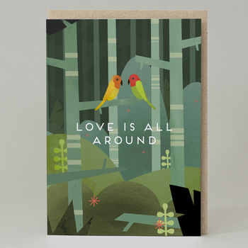 'Love Is All Around' Card, 2 of 3