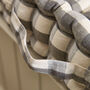 Grey Gingham Bench Cushion, thumbnail 5 of 5