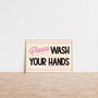 Please Wash Your Hands Retro Bathroom Print, thumbnail 6 of 8