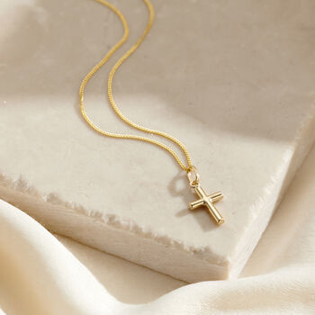 9ct Gold Cross Necklace, 2 of 4