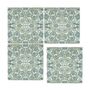 Aqua Pomegranate Handprinted Ceramic Tile, thumbnail 6 of 11