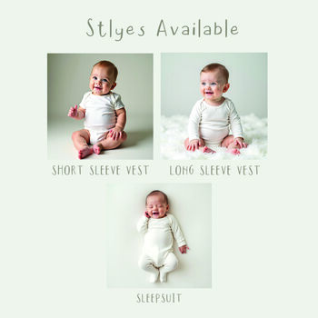 Personalised Baby's First Christmas Outfit Gift Set | Penguin, 6 of 7