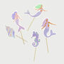 Magical Mermaid Cupcake Toppers X 10, thumbnail 2 of 2