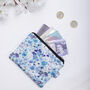 Tiny Florals Silk Zipped Pouch Bag, thumbnail 1 of 7