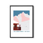 Personalised Skier In The Mountains Fine Art Print, thumbnail 4 of 4
