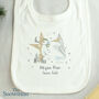 Personalised The Snowman Baby Bib – Perfect First Christmas Gift, thumbnail 1 of 3