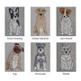 Embroidered Personalised Dog Artwork, thumbnail 8 of 8