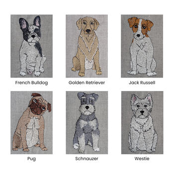 Embroidered Personalised Dog Artwork, 8 of 8