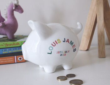 Personalised Piggy Bank, 3 of 8