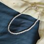 925 Silver Heavy Link Chain Floral Indian Payal Anklet, thumbnail 2 of 6