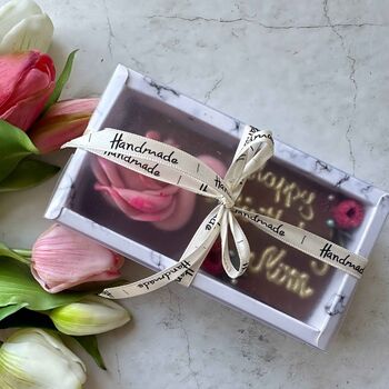 Chocolate Swan And Flower, Novelty Birthday Gift, 6 of 9