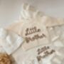 Personalised Frill White Blanket,Baby Gift, thumbnail 5 of 6