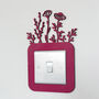 Floral Light Switch Surround In Wildflower Design Any Colour, thumbnail 2 of 6