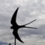 Three Metal Swallow Birds, thumbnail 4 of 4