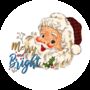 Merry And Bright Vintage Santa Lollipop, thumbnail 2 of 4