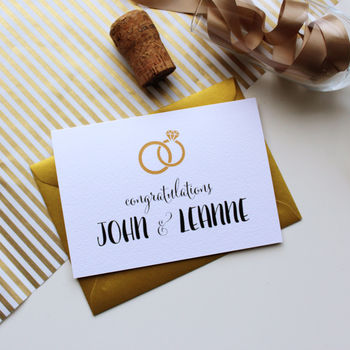 Personalised Calligraphy Wedding Engagement Card, 3 of 3