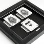 Personalised Gay Couples Gift Royal Lion Playing Cards Frame, thumbnail 5 of 9