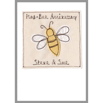 Personalised Bumble Bee Birthday Card For Her Or Him, 11 of 12