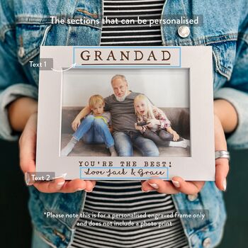 Personalised Grandparent Picture Frame Photo Gift, 5 of 12