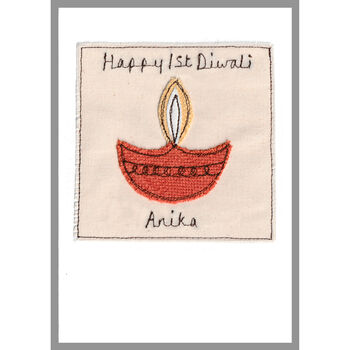 Personalised Diwali Card For Him Or Her, 2 of 5
