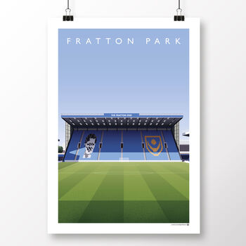 Portsmouth Fratton Park From The Centre Circle Poster, 2 of 7