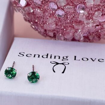 May Birthstone Earrings Gift For Her, 2 of 8