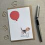 Personalised Beagle Birthday Card, thumbnail 1 of 4