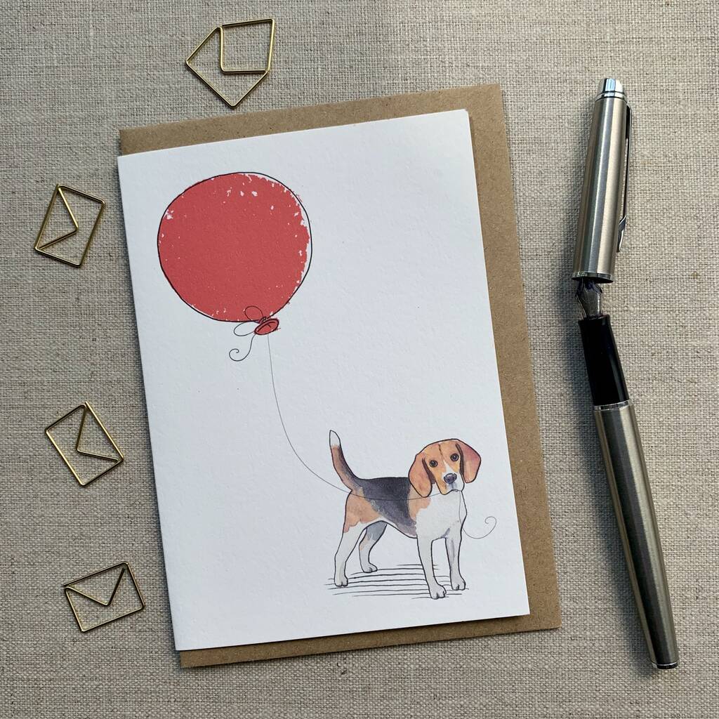 Personalised Beagle Birthday Card, 1 of 5
