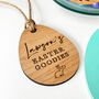 Easter Basket Personalised Wooden Label, thumbnail 3 of 4