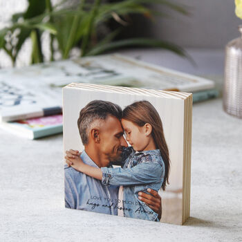 Father's Day Wooden Free Standing Photograph Block, 5 of 9