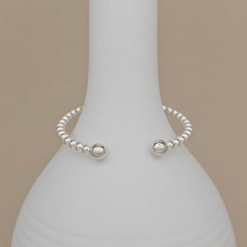Personalised Infant's Silver Baptism Bead Bangle, 3 of 4