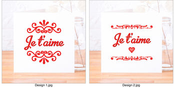 'Je T'aime' Card, 3 of 6