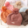 Unisex Big Bobble Knitted Baby Hat, thumbnail 12 of 12