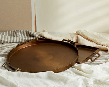 Lousine Bronze Round Serving Tray, 3 of 4