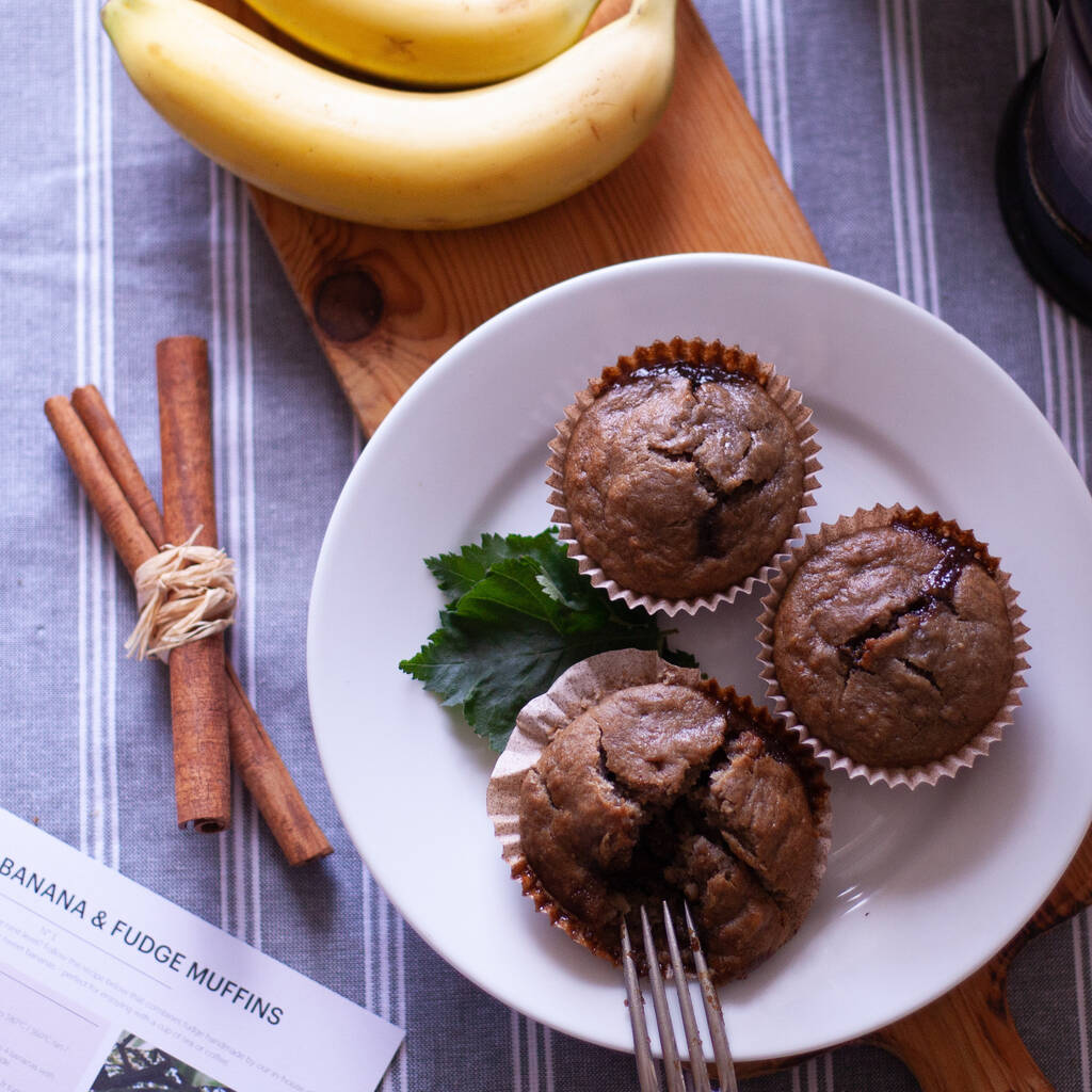 Vegan Banana And Coconut Fudge Muffin Tea Baking Kit, 1 of 8
