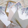 Whimsical Winter Vellum Tag Wedding Invitations, thumbnail 5 of 6