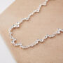 Intricately Beaded Crystal Long Chain Necklace, thumbnail 4 of 6