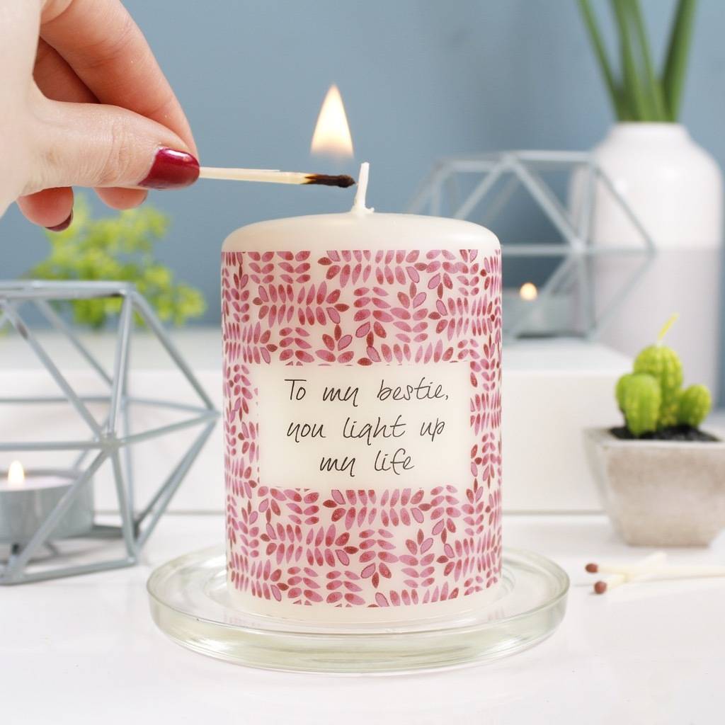 Best Friend Personalised Candle Gift For Her, 1 of 9