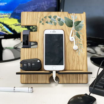 Printed Sage Botanical Accessories And Phone Holder, 9 of 12