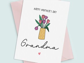Tulip Grandma Mother's Day Card, 4 of 5