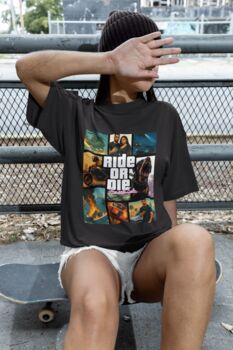 Personalised Vice Streets Collage T Shirt With Up To Three Pictures, 5 of 12