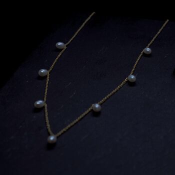 'Kalinaw' Pure Floating Rice Pearls Necklace, 5 of 11