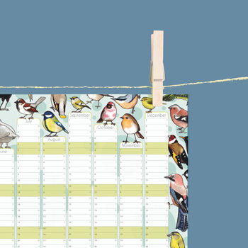 2026 Garden Birds Wall Calendar And Year Planner, 5 of 5