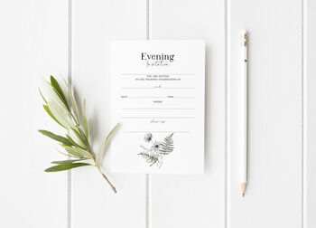 Fill In Wild Florals Wedding Invitations, 2 of 2