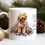Personalised Golden Doodle In Christmas Lights, thumbnail 5 of 10