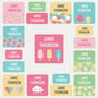 Personalised Tropical Design Kids Name Labels Pack 144 Labels, thumbnail 2 of 5